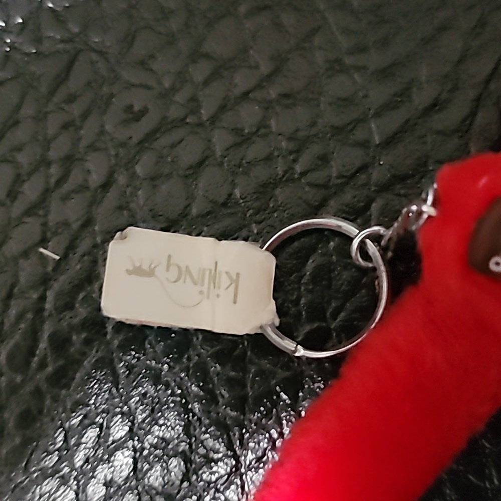 Kipling Vibrant Red Monkey Keychain - image 3